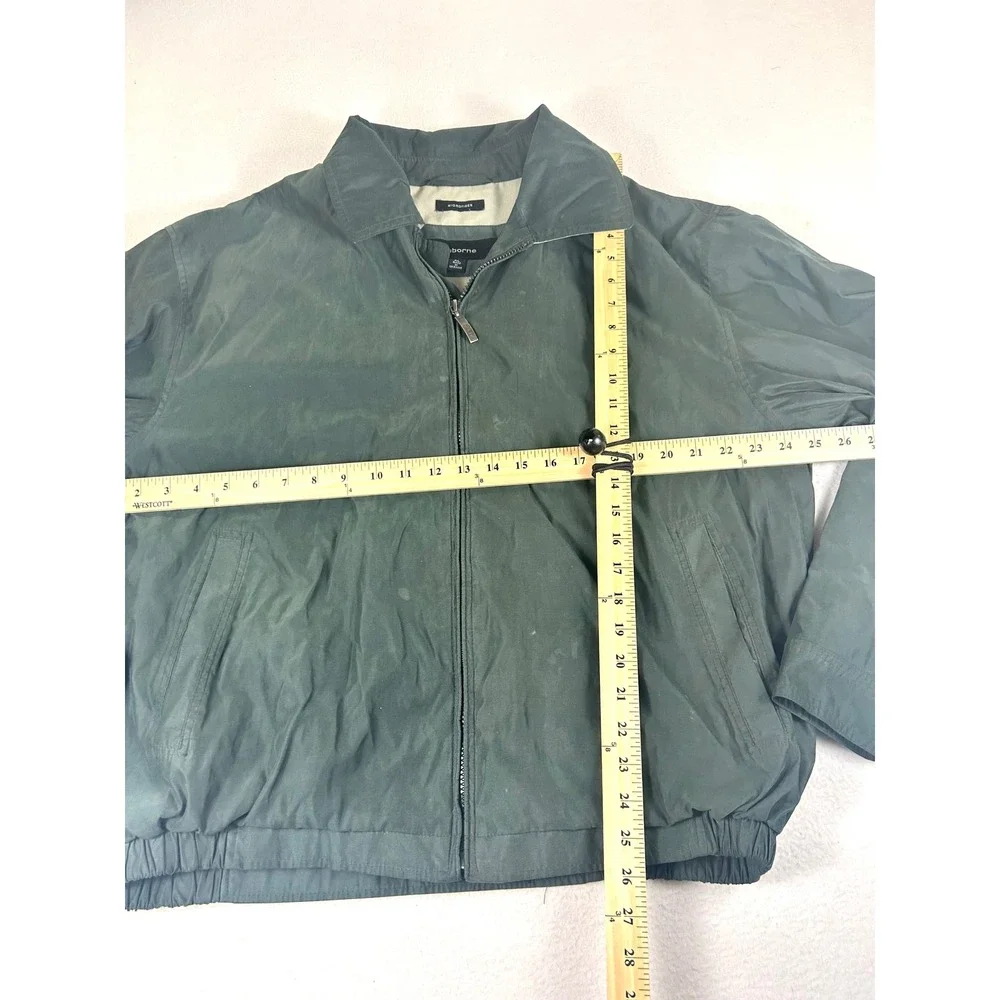 Claiborne Microfiber Jacket Mens XL Green Gorpcore